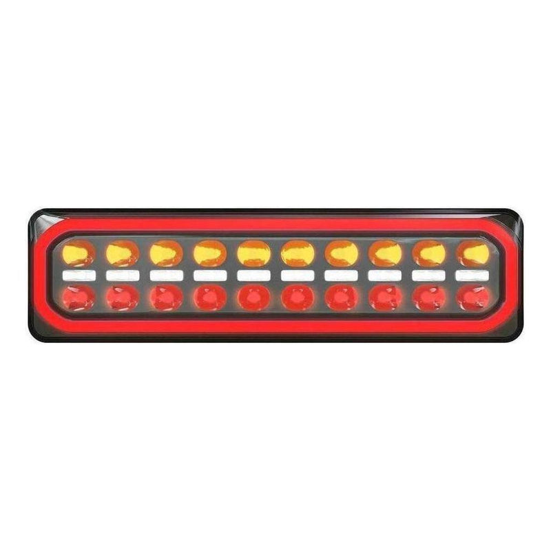 Load image into Gallery viewer, LED Autolamp 12/24V Stop/Tail/Ind/Rev Diffused Taillight Twin Blister