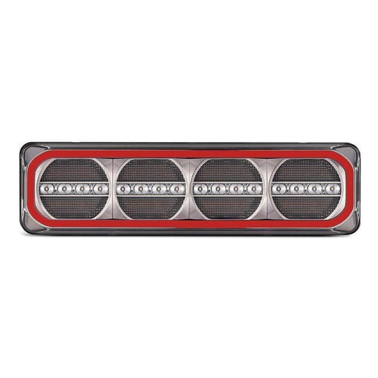 LED Autolamp 12/24V Stop/Tail/Sequential Indicator & Reflector Taillight 193x123x26mm