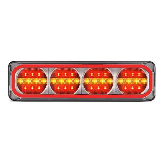 LED Autolamp 12/24V Stop/Tail/Sequential Indicator & Reflector Taillight 193x123x26mm