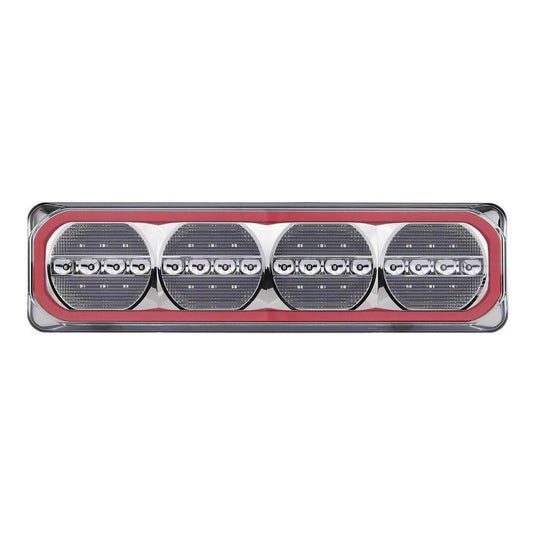 LED Autolamp 12/24V Stop/Tail/Sequential Indicator/Reverse/Reflector Taillight 193x123x26mm