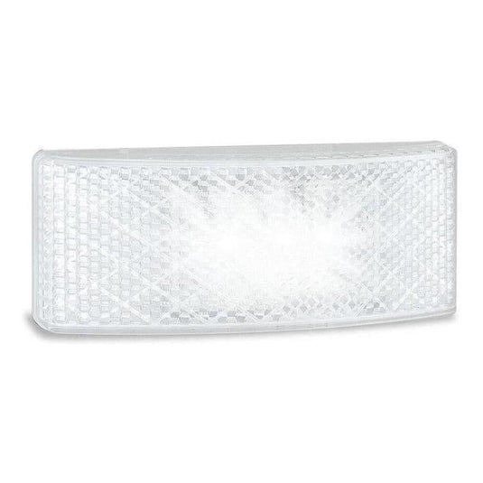 LED Autolamp 12/24V White Side Marker with Built in Reflector 100x38x13mm