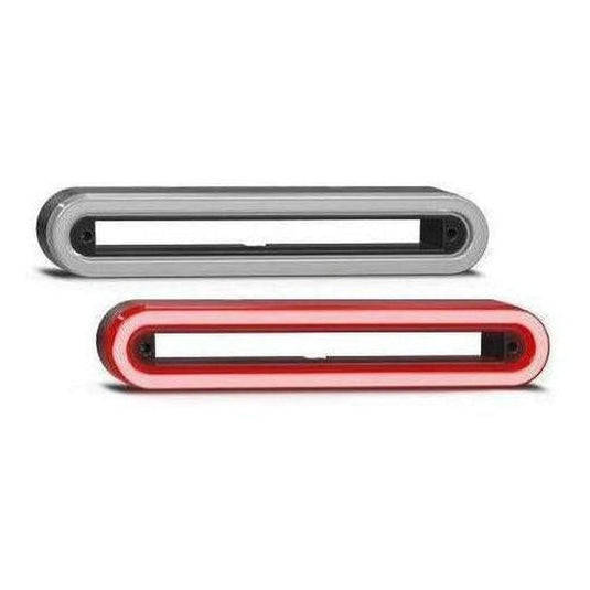 LED Autolamp 12V 235 Series Taillight Lamp Bracket Grey Opaque Lense