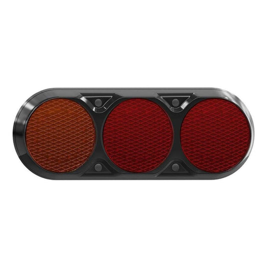 LED Autolamp 12V Combination Stop/Tail/Indicator Taillight Color Lense Black 407x147x35mm