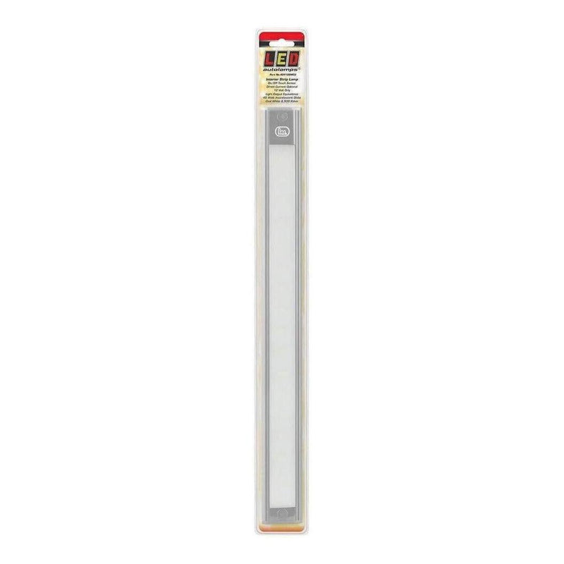 Load image into Gallery viewer, LED Autolamp 12V Interior Strip Light with Touch Sensor Switch Silver 410x40x11mm