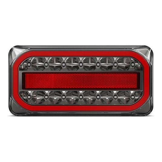 LED Autolamp 12V LH/RH Direction Stop/Tail/Indicator/Reflector Taillight 215x105x30.5mm
