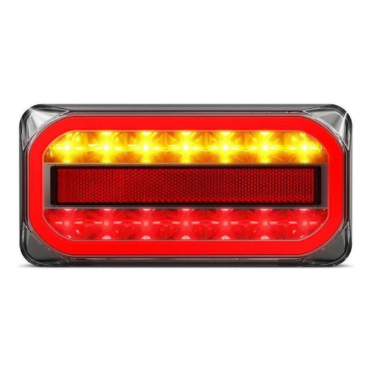 LED Autolamp 12V LH/RH Direction Stop/Tail/Indicator/Reflector Taillight 215x105x30.5mm