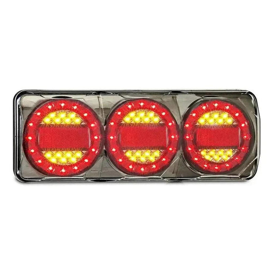 LED Autolamp 12V Maxi Lamp 3XR Combination Stop/Tail/Indicator Reflector Light