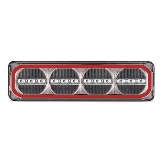 LED Autolamp 12V Pair Stop/Tail/Indicator/Reverse Taillight 387x105x31mm Blister