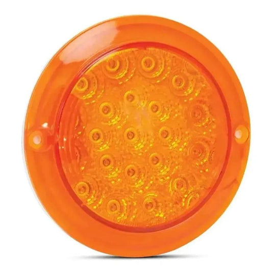 LED Autolamp 12V Round Amber Indicator Taillight 130mm
