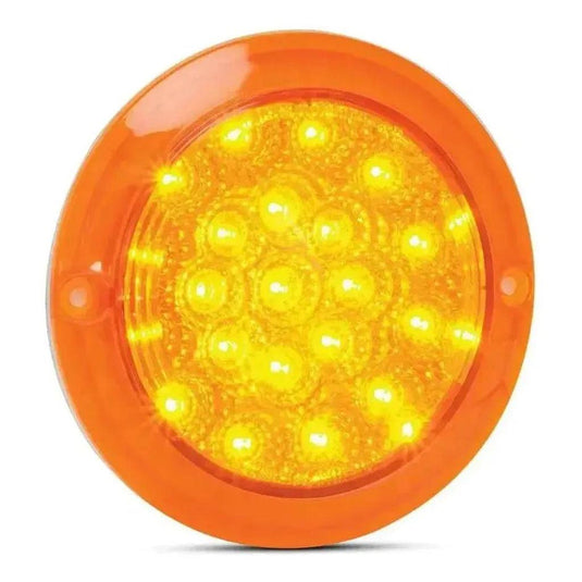 LED Autolamp 12V Round Amber Indicator Taillight 130mm