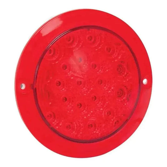 LED Autolamp 12V Round Red Stop/Tail Taillight 130mm