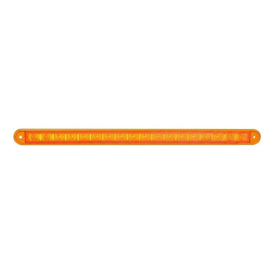 LED Autolamp 12V Sequential Indicator Strip Lamp 18 Square LEDs 382mm Blister