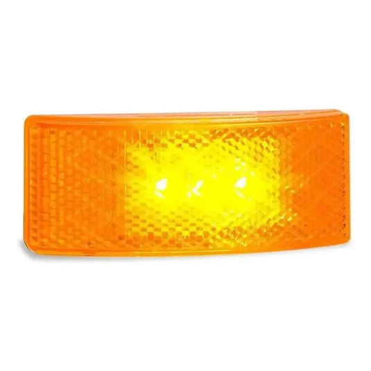 LED Autolamp 12V/24V Amber Side Marker with Built in Reflector / 3M Adhesive