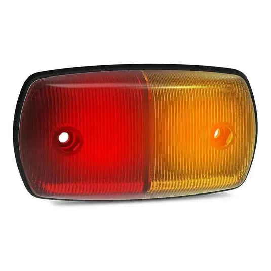 LED Autolamp 12V/24V Amber/Red Low Profile Side Marker 120X64X22mm