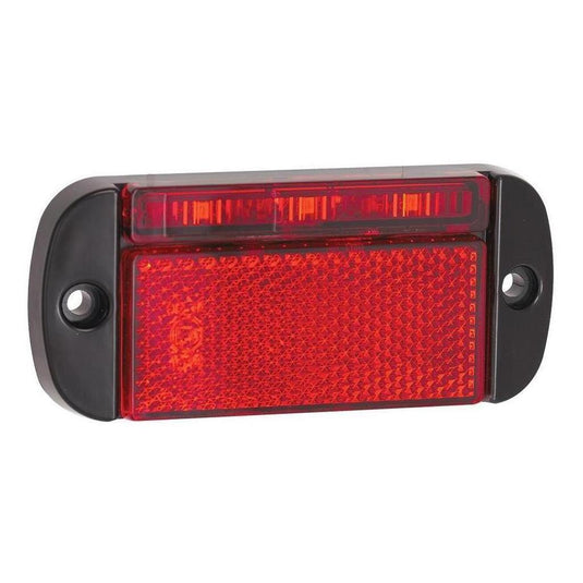 LED Autolamp 12V/24V Red Rear End Outline Marker with Reflector 100x44x12
