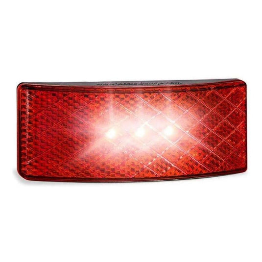 LED Autolamp 12V/24V Red Side Marker with Built in Reflector / 3M Adhesive 100x38x13mm