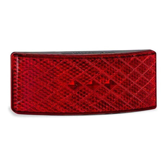 LED Autolamp 12V/24V Red Side Marker with Built in Reflector / 3M Adhesive 100x38x13mm