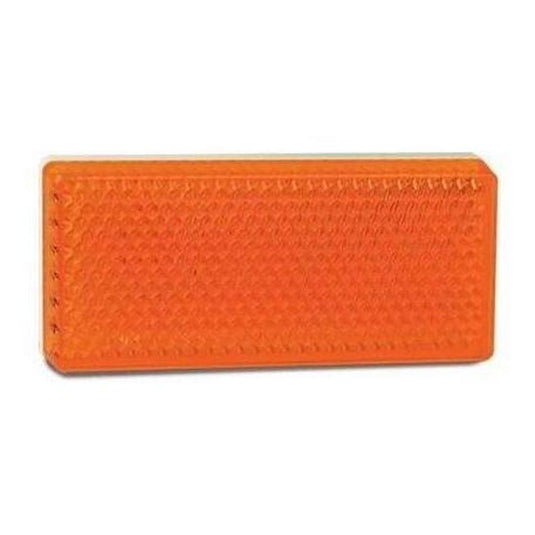 LED Autolamp Amber Reflector Stick On 70x30x6mm (Box of 100)