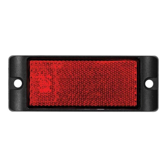 LED Autolamps Red Reflector With Mounting Bracket Twin Blister Pack
