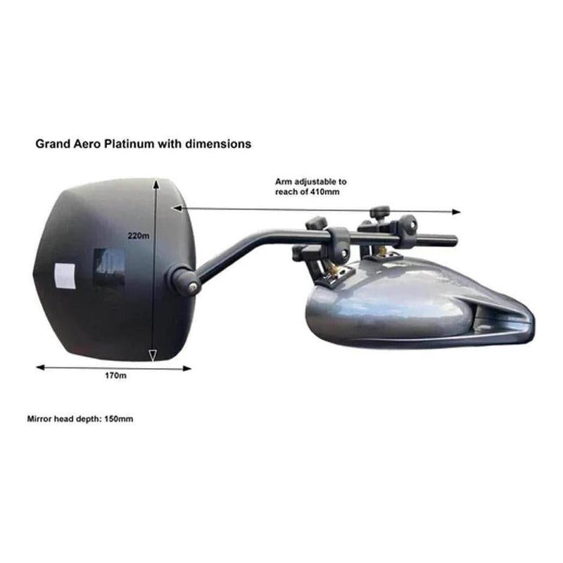 Load image into Gallery viewer, Leisure Tec Milenco Platinum Grand Aero Mirror Twin Pack