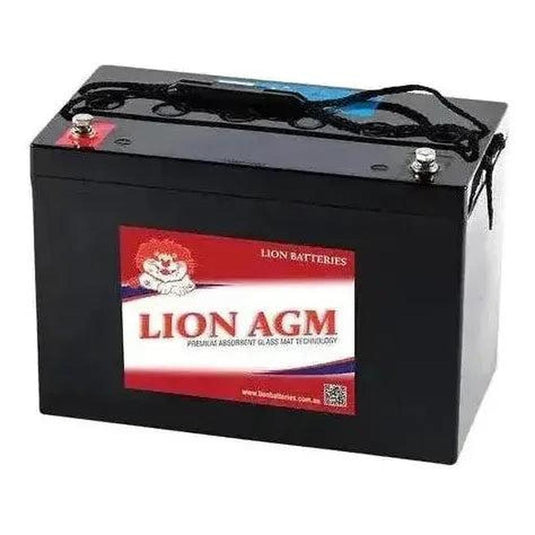 Lion 120AH AGM Deep Cycle Battery 329x173x210mm 32.5Kg