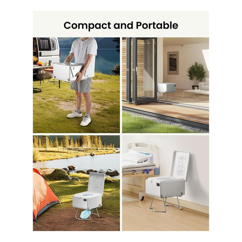 Load image into Gallery viewer, LooSeal EVO Auto Sealing Waterless Portable Toilet Silver