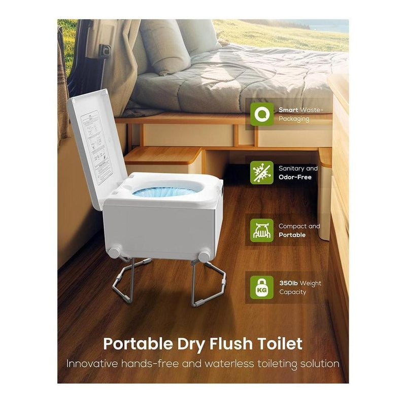 Load image into Gallery viewer, LooSeal EVO Auto Sealing Waterless Portable Toilet Silver