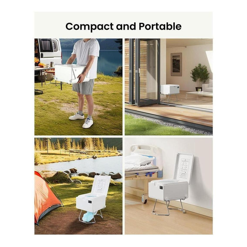 Load image into Gallery viewer, LooSeal EVO Auto Sealing Waterless Portable Toilet White