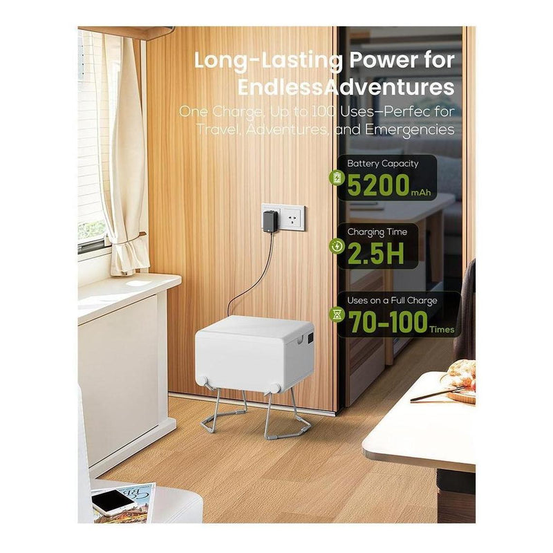 Load image into Gallery viewer, LooSeal EVO Auto Sealing Waterless Portable Toilet White