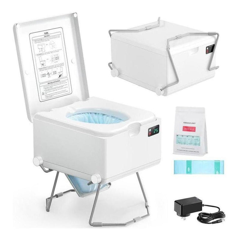 Load image into Gallery viewer, LooSeal EVO Auto Sealing Waterless Portable Toilet White