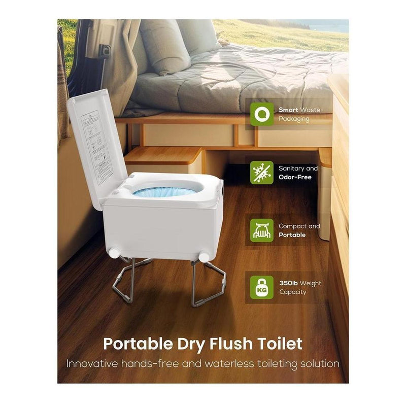 Load image into Gallery viewer, LooSeal EVO Auto Sealing Waterless Portable Toilet White