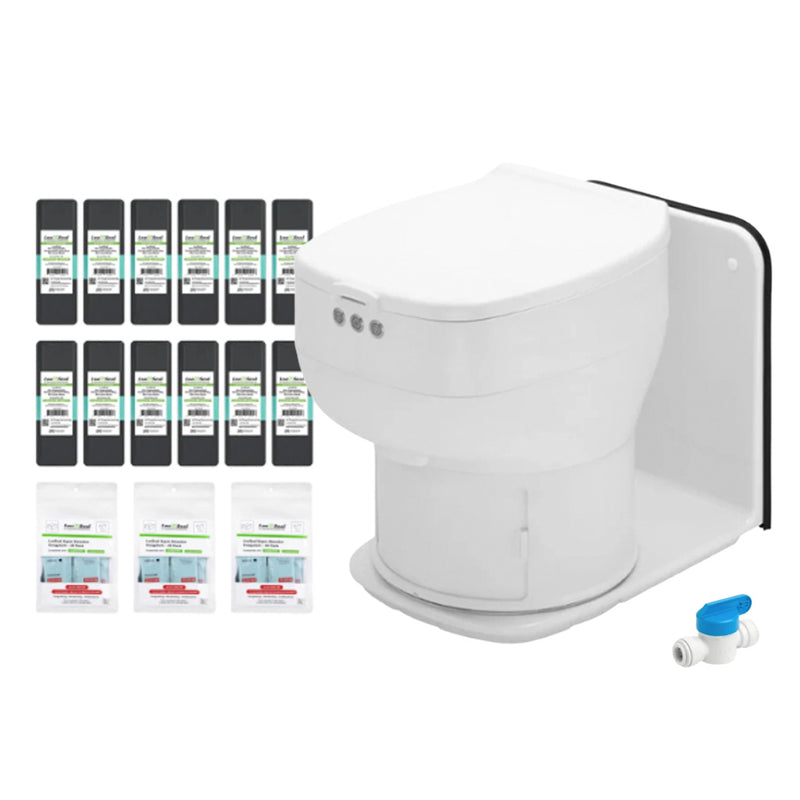 Load image into Gallery viewer, LooSeal Elite Auto Sealing Waterless Toilet Retrofit Pack - Medium Adapter