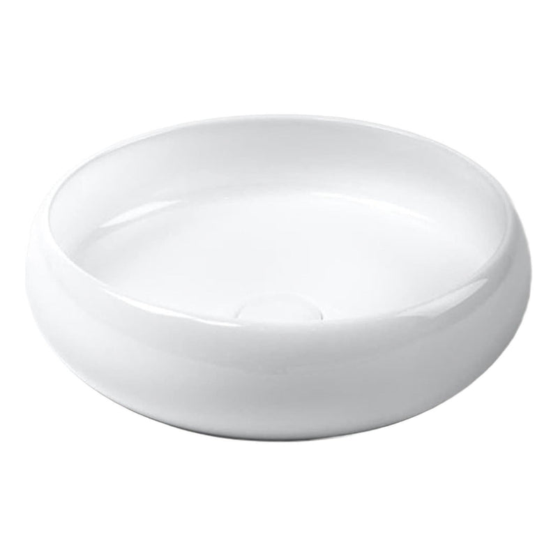Load image into Gallery viewer, Luna Ceramic Basin Sink Round 415 x 415 x 130 - Gloss White