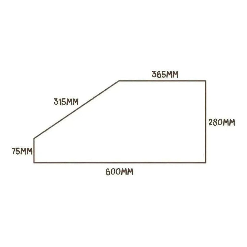Load image into Gallery viewer, MUK Mat Angled Caravan Step Mat 28.5 x 60cm Dark Grey