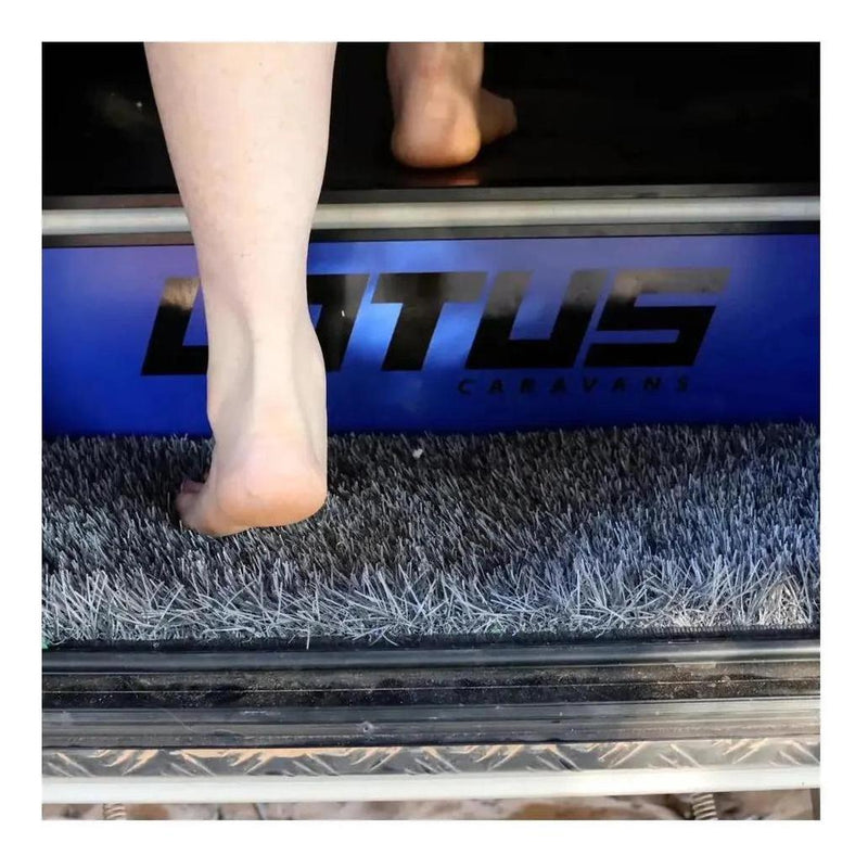 Load image into Gallery viewer, MUK Mat Rectangle Caravan Step Mat 28.5 x 60cm Dark Grey