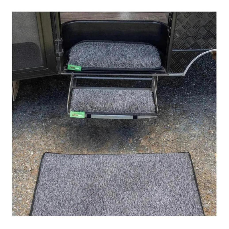 Load image into Gallery viewer, MUK Mat Rounded Caravan Step Extra Large Mat 28 x 60cm Dark Grey