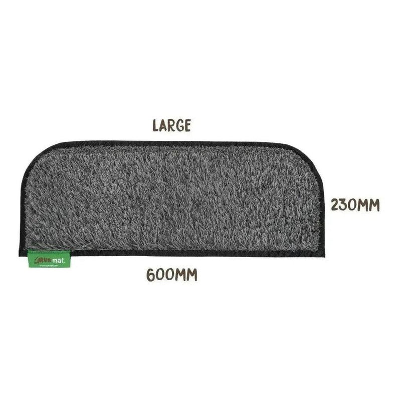 Load image into Gallery viewer, MUK Mat Rounded Caravan Step Large Mat 23 x 60cm Dark Grey