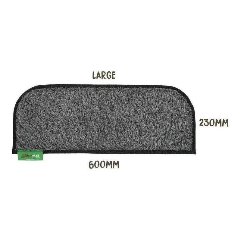 Load image into Gallery viewer, MUK Mat Rounded Caravan Step Large Mat 23 x 60cm Dark Grey