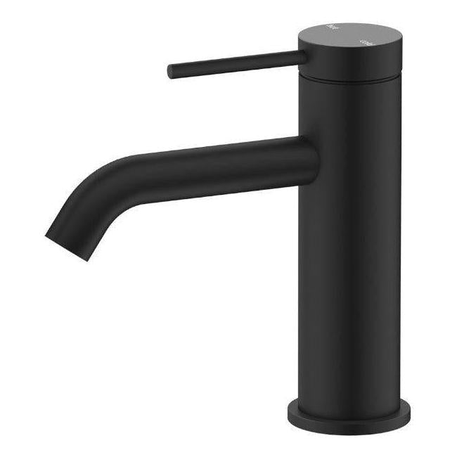Load image into Gallery viewer, Mica Basin Sink Tap Mixer Curved Spout Black