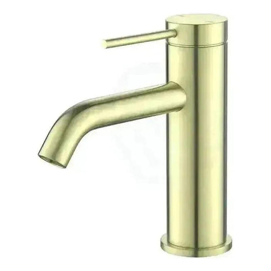 Mica Basin Sink Tap Mixer Curved Spout French Gold