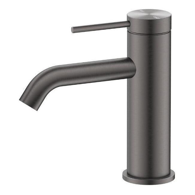 Load image into Gallery viewer, Mica Basin Sink Tap Mixer Curved Spout Gun Metal
