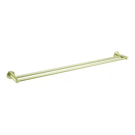 Mica Double Towel Rail 800mm French Gold