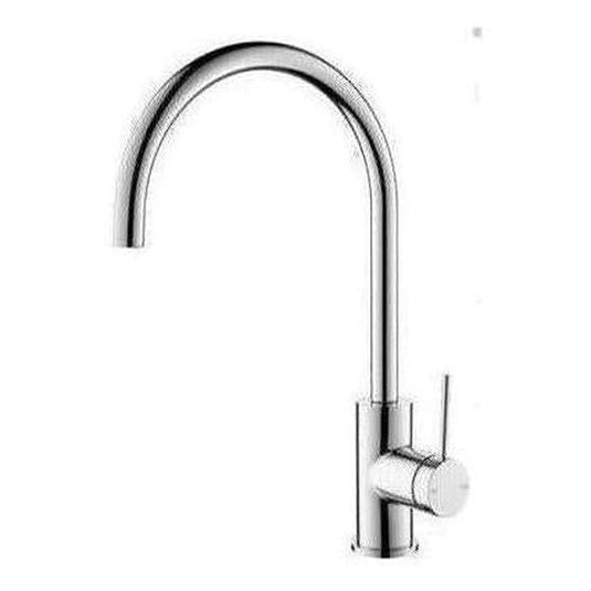 Mica Gooseneck Kitchen Tap Sink Mixer Chrome