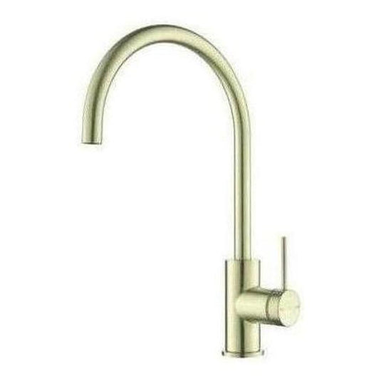 Mica Gooseneck Kitchen Tap Sink Mixer French Gold