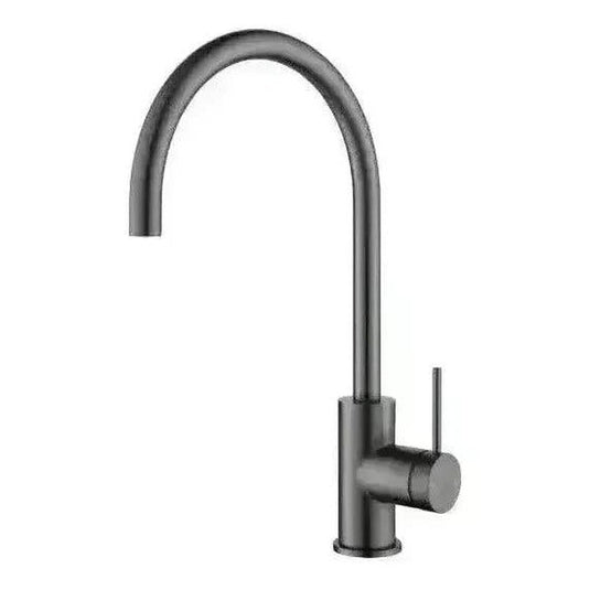 Mica Gooseneck Kitchen Tap Sink Mixer Gunmetal