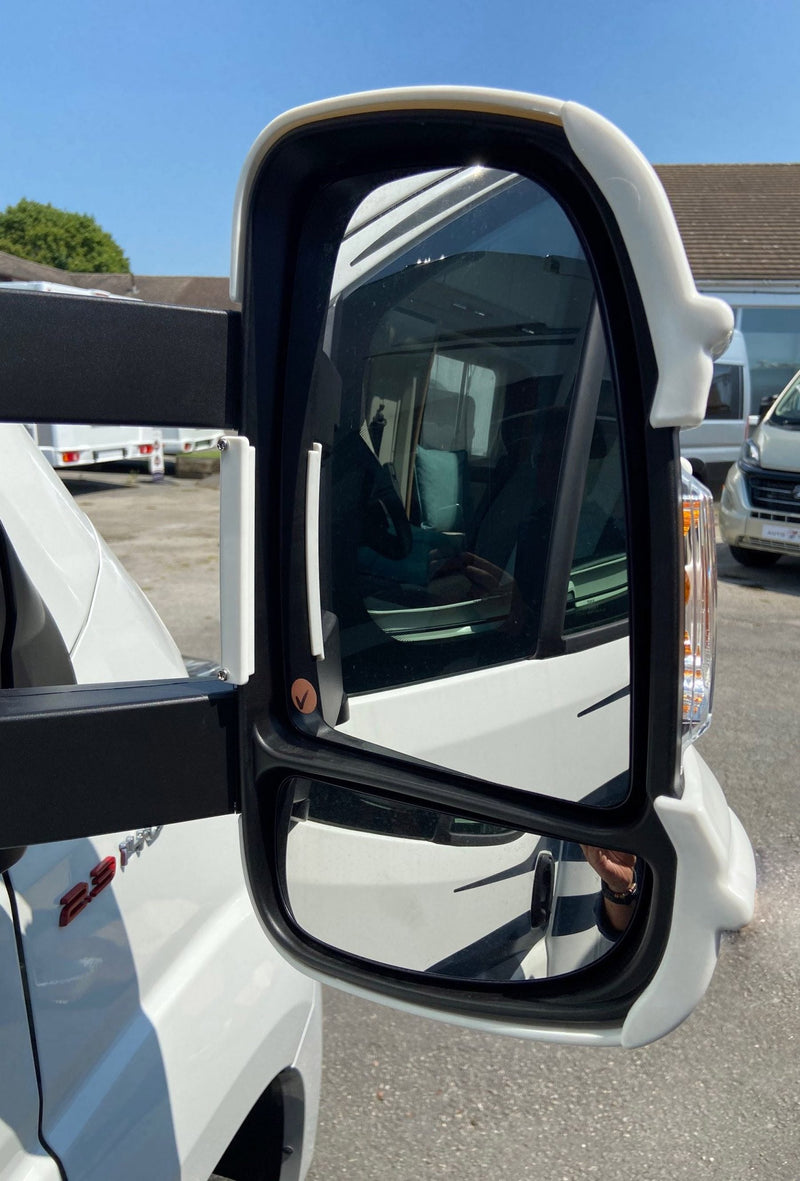 Load image into Gallery viewer, Milenco Mirror Protectors White Long Arm
