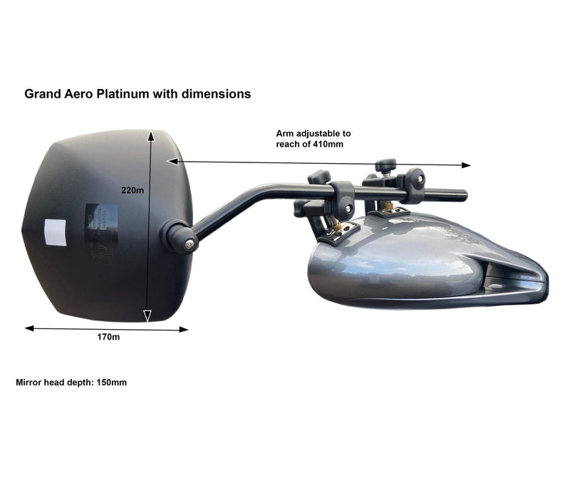 Load image into Gallery viewer, Milenco Platinum Grand Aero Towing Mirror Twin Pack