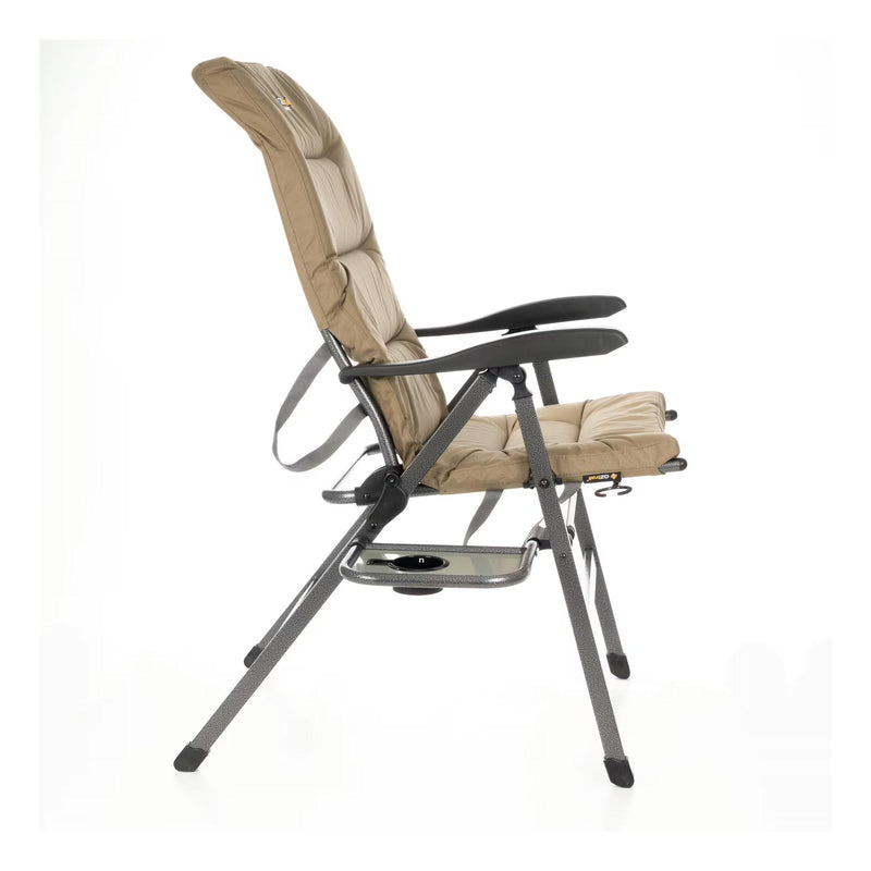 Load image into Gallery viewer, OZTRAIL Emperor 8 Position Recliner Chair Inc Side Table& Drink Holder