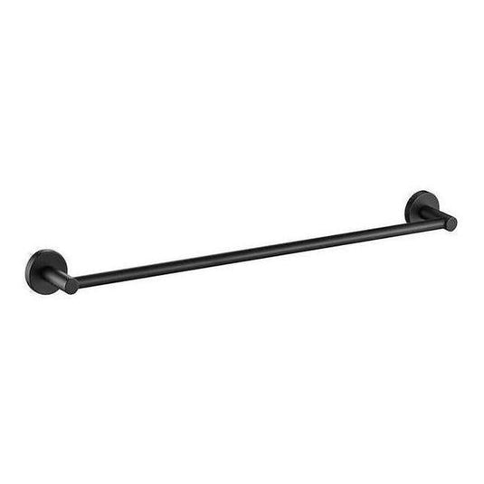 Opus Round Single Rail Towel Rack 600mm Black