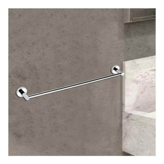 Opus Round Single Rail Towel Rack 600mm Chrome
